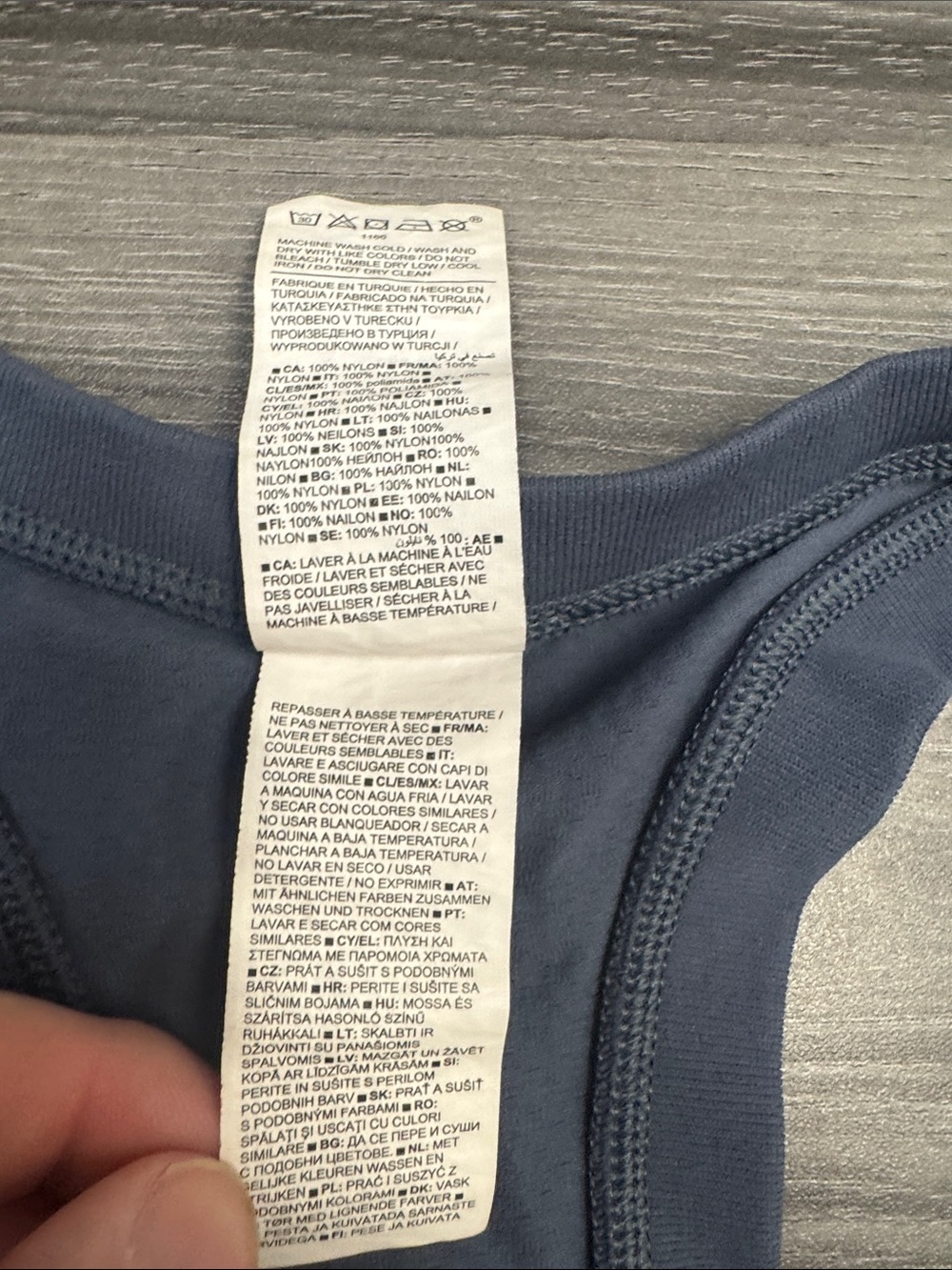 Athleta Slate Blue Racerback Performance Tank - Picture 3 of 15